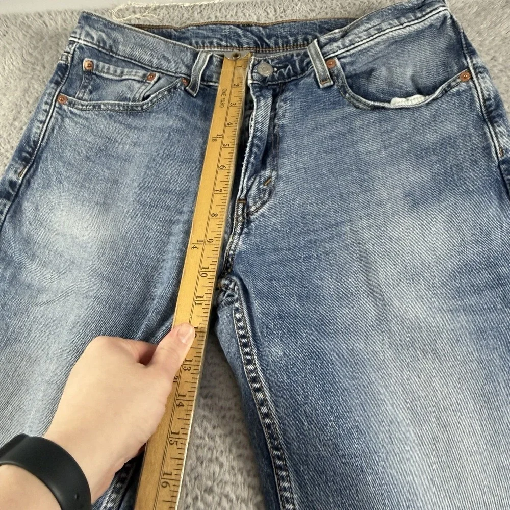 Levi 514 Jeans Mens 32x34 (Fits 30x31) Light Wash Faded Original Straight